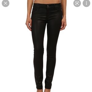 DL 1961 Florence Instasculpt Black Coated Jeans
